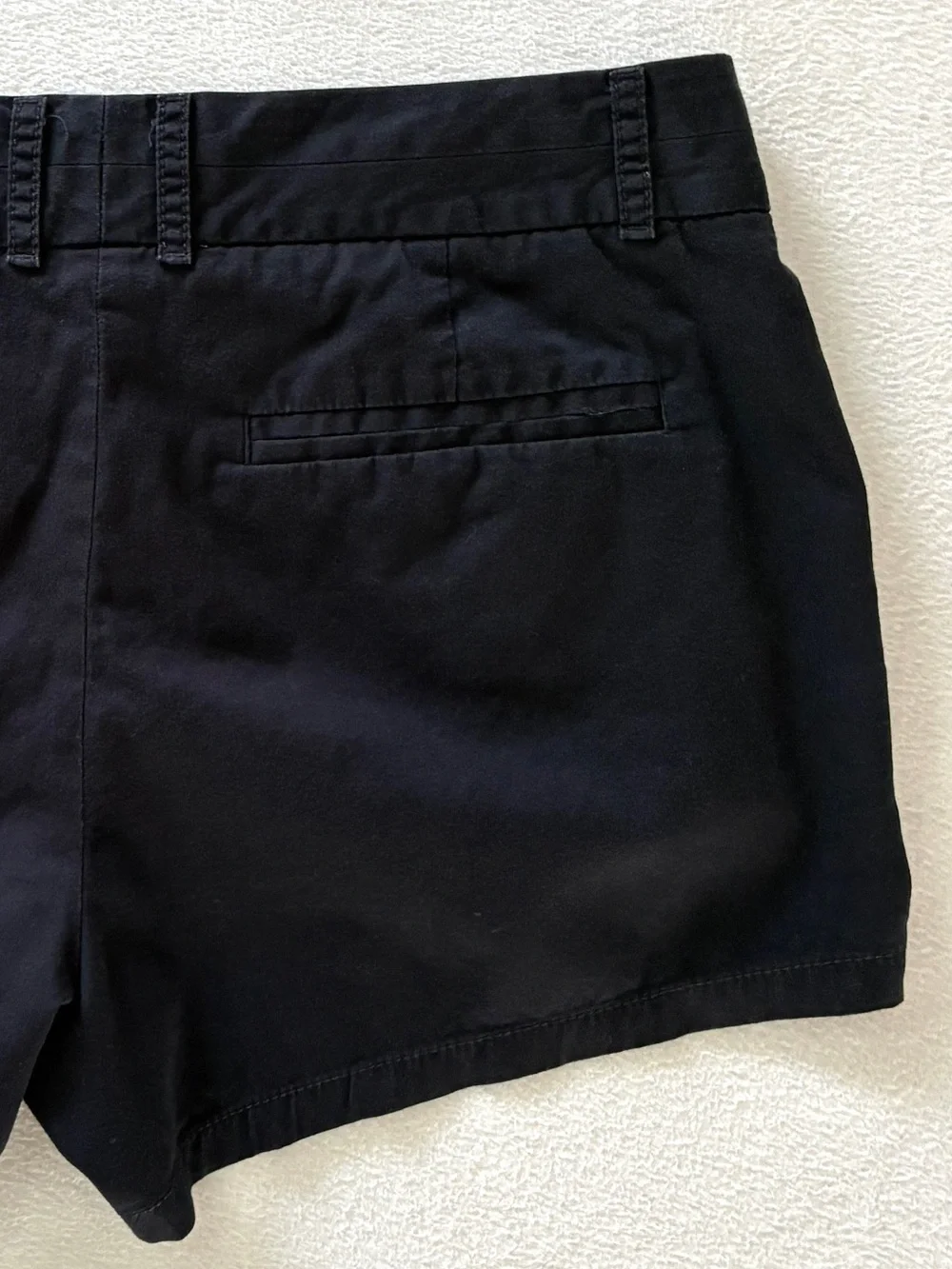 J.Crew Broken-In Shorts Women’s 6 Black Low Rise Cotton Classic Casual Preppy